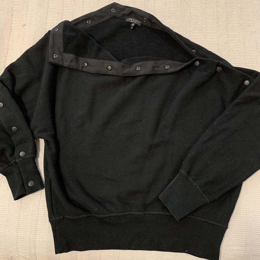 Rag & Bone Black Sweatshirt